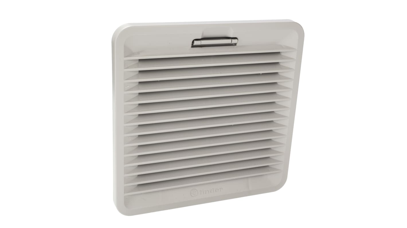 Finder 7F Series Filter Fan for 125 x 125mm Fans, Synthetic Fibre Filter, Plastic Frame, 155 x 155mm