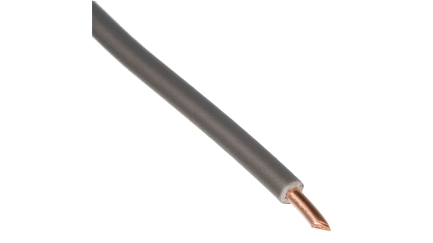 RS PRO Grey 2.5 mm² Conduit & Trunking Cable, 1/1.78 mm, 100m