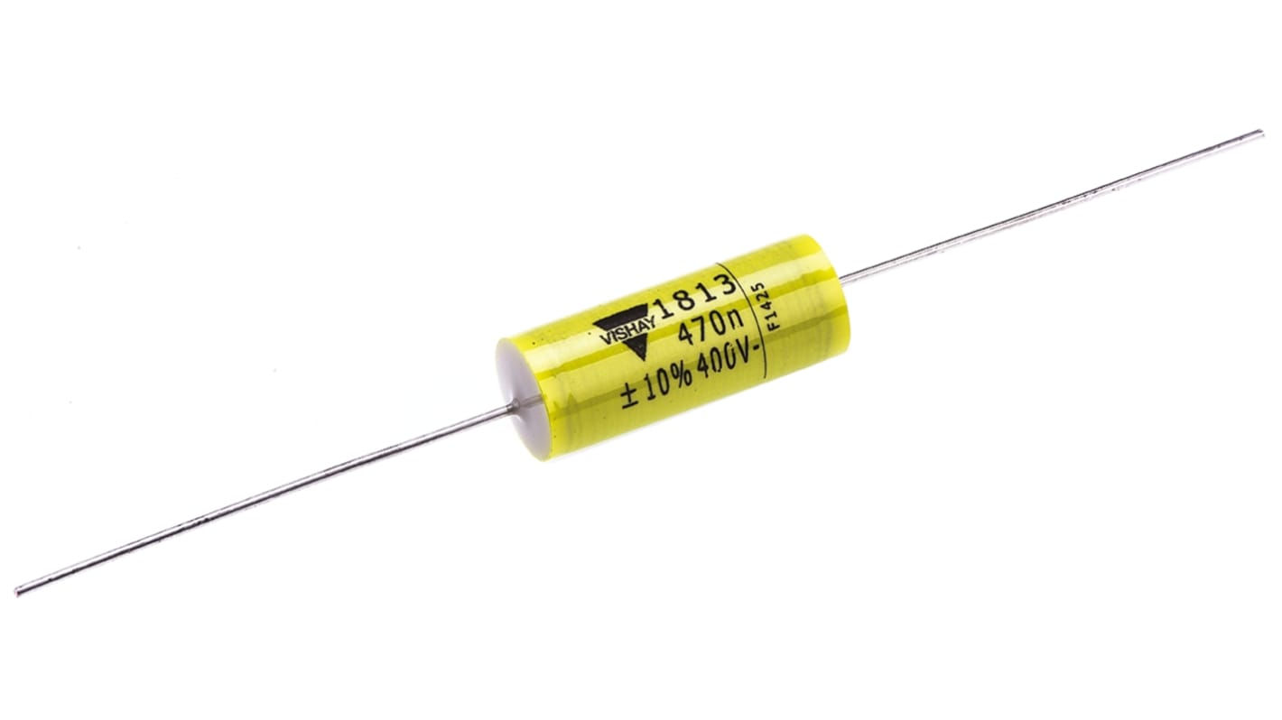 MKT1813447405 | Vishay フィルムコンデンサ, 200 V ac, 400 V MKT1813447405 | Vishay フィルムコンデンサ, 200 V ac, 400 V