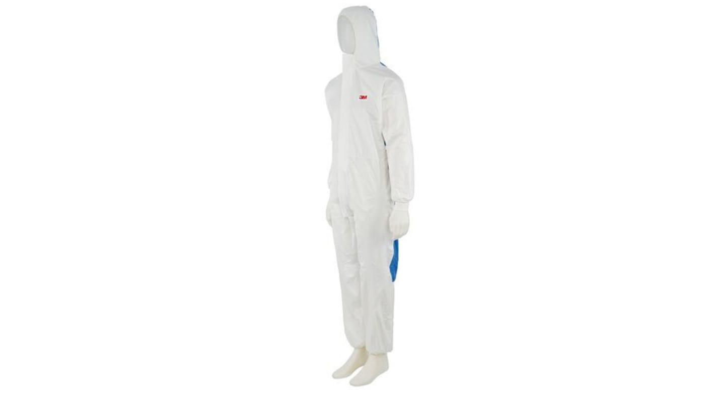Mono desechable 3M de color Blanco, talla XL, propriedades:antiestáticos, protección contra el polvo y líquidos, No