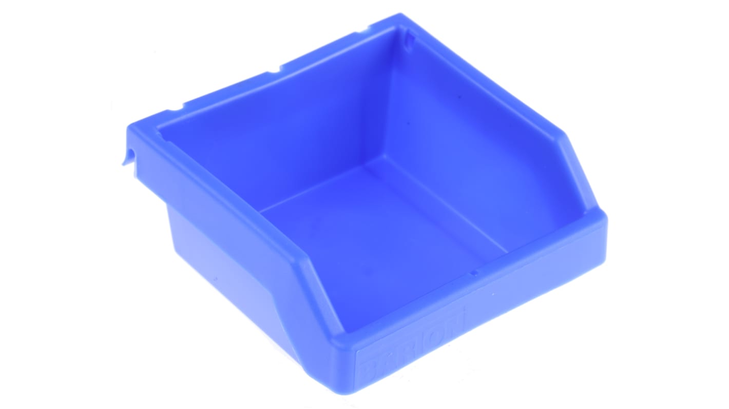 RS PRO PP Storage Bin, 47mm x 99mm, Blue