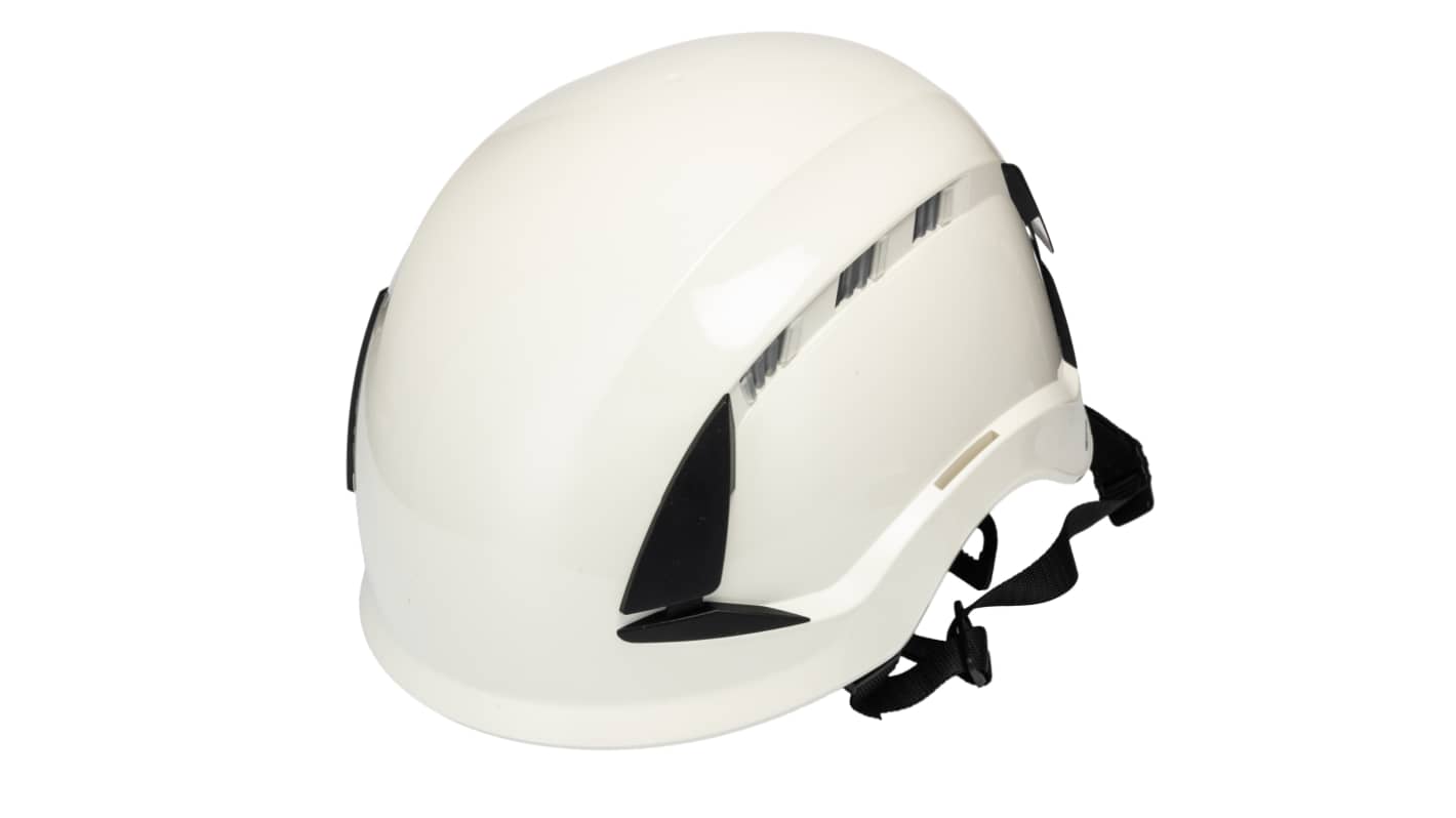 3M SecureFit™ White Safety Helmet with Chin Strap, Adjustable, Ventilated