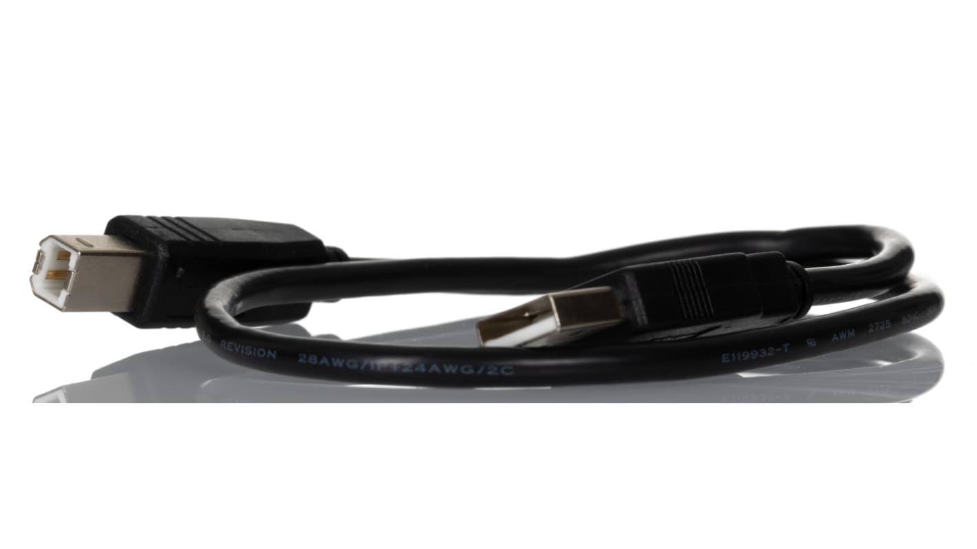 StarTech.com USB-kabel, Sort, USB A til USB B, 500mm