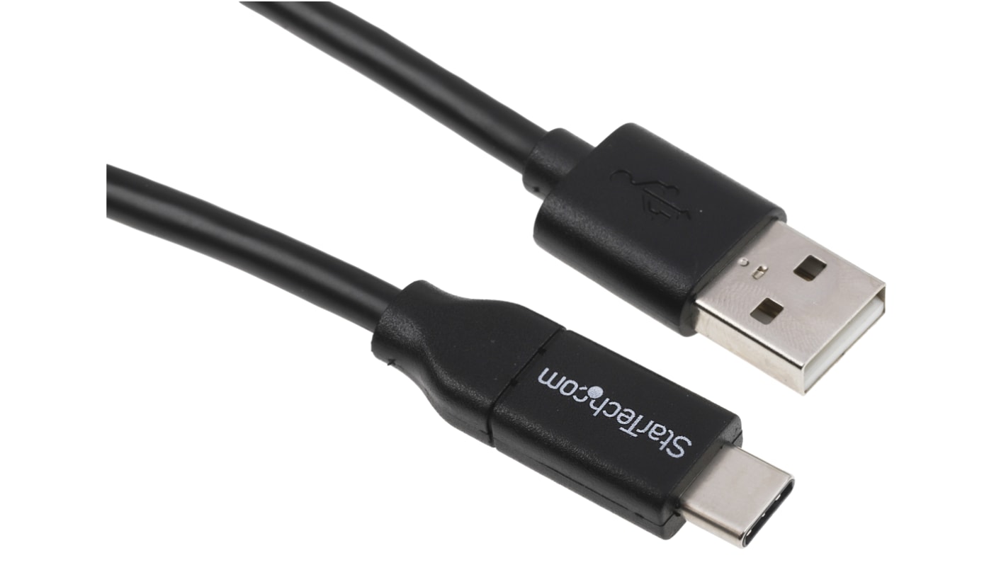 StarTech.com USB 2.0 Cable, Male USB A to Male USB C USB-A to USB-C Charging Cable, 1m