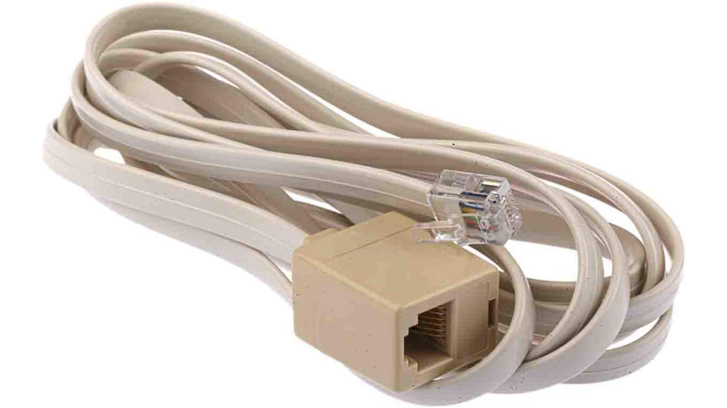 Prolunga RS PRO, Femmina RJ11, maschio RJ11, Cat3, 1 porta