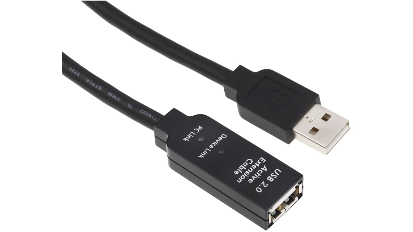 StarTech.com USB-Kabel, USBA / USBA, 5m USB 2.0 Schwarz