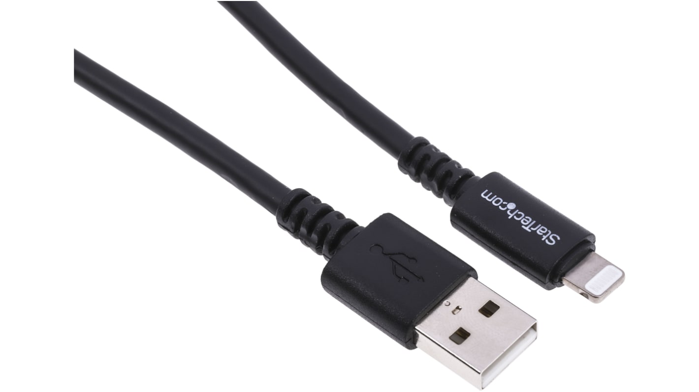 Kabel USB Złącze A USB A Złącze B Lightning dł. 3m Kabel Apple Lightning USB 2.0 kolor: Czarny