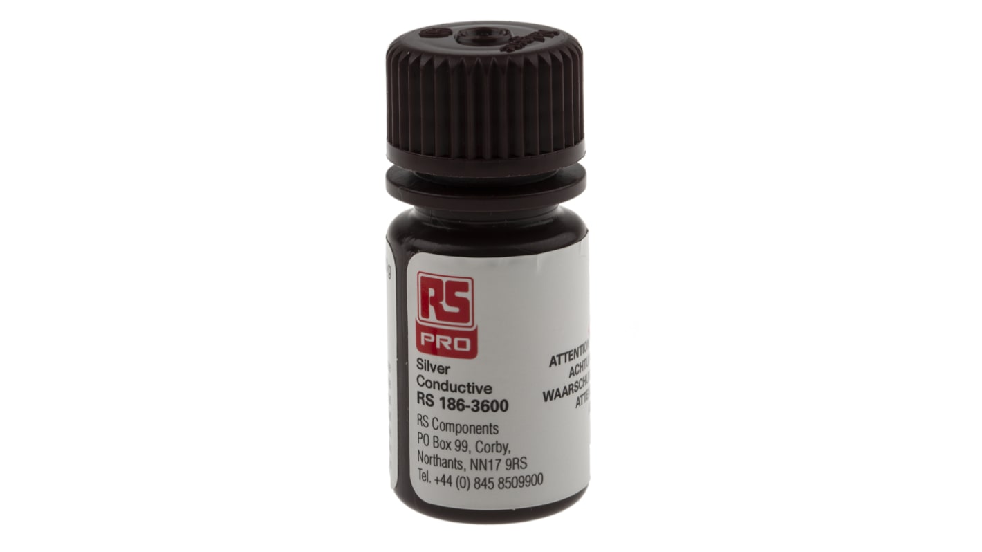 RS PRO Silver Conductive Lacquer for PCB Solder Masking, High Temperature Applications