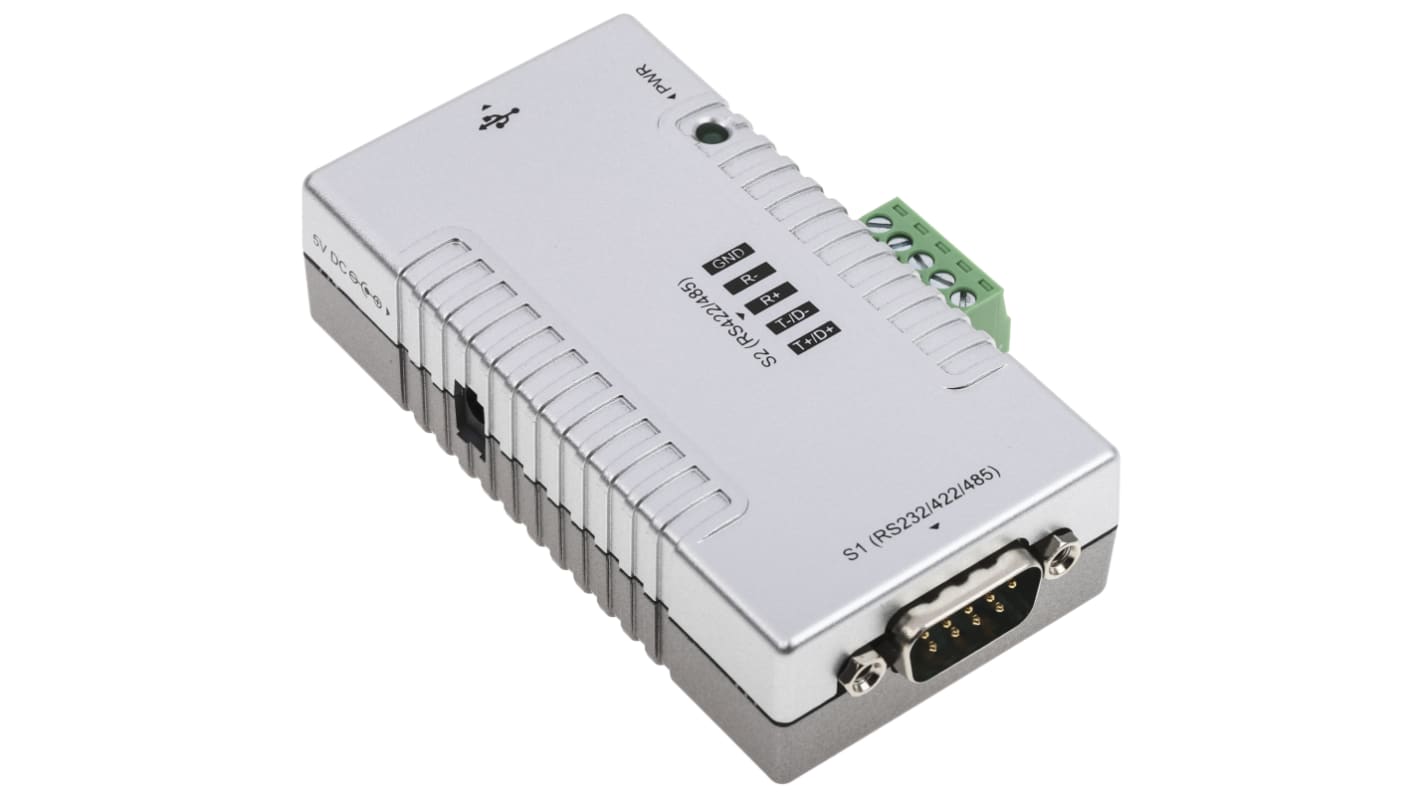 StarTech.com RS232, RS422, RS485 USB A Male to D-sub, 9 Pin Male Interface Converter