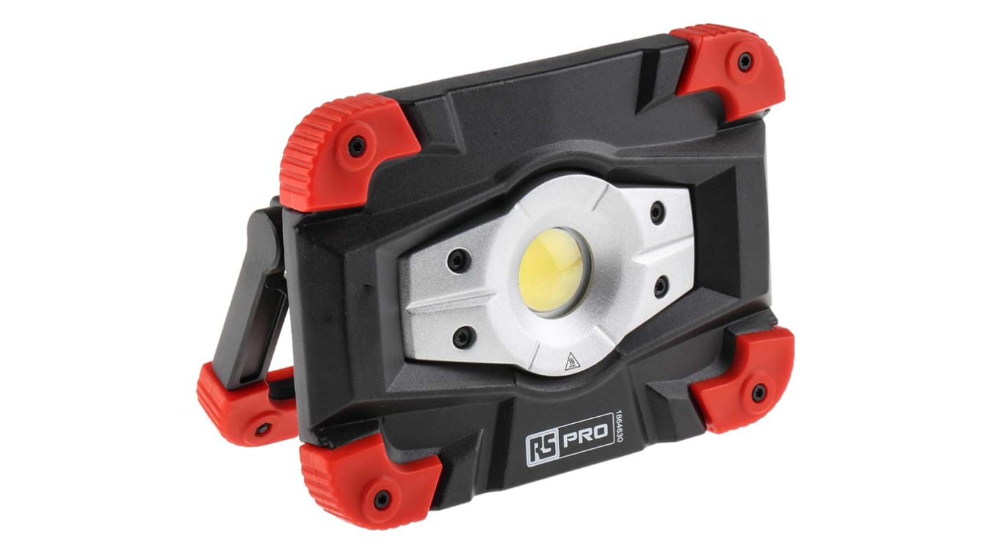 RS PRO Rechargeable LED Work Light, USB Plug, IP65