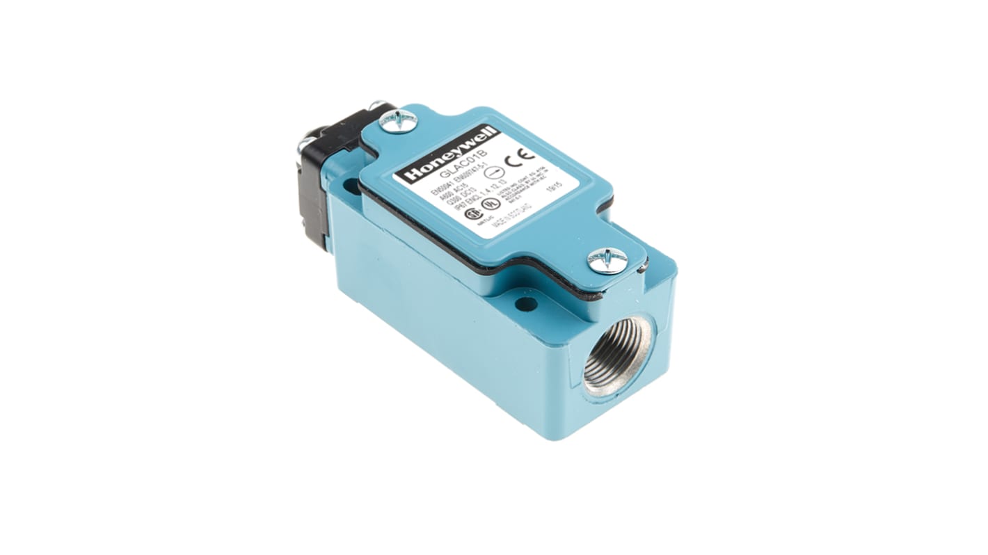 Honeywell 柱塞式行程开关, 最大直流250V, 最大交流600V, 最大6A, IP67, M20接口, 常开/常闭, GLA系列