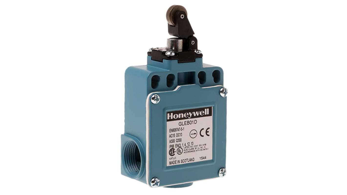 Interruttore di fine corsa Honeywell, Leva a rullo, NO/NC, 300V, 6A, IP67