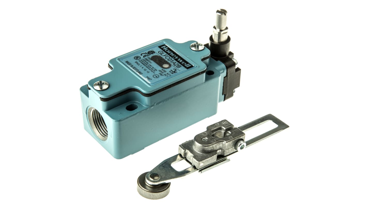 Interruttore di fine corsa Honeywell, Leva con rotella regolabile, NO/NC, 250V, 10A, IP67