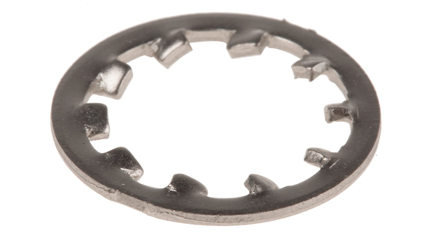 A2 304 Stainless Steel Internal Tooth Shakeproof Washer, M12, DIN 6797J