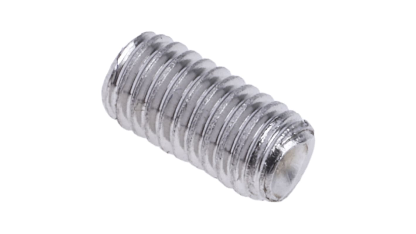 Plain Stainless Steel Hex Socket Set M3 x 6mm Grub Screw