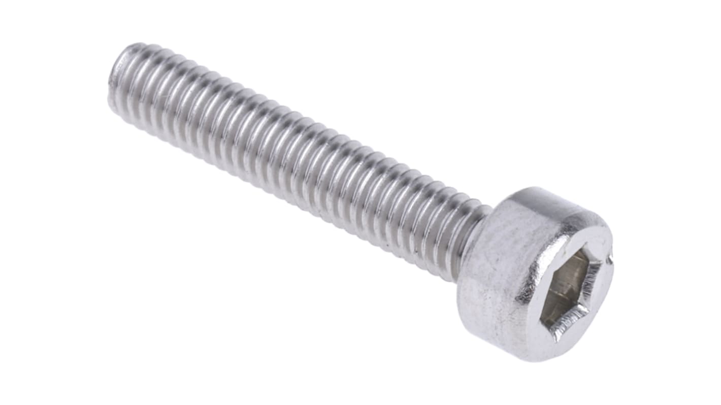 Vite a brugola con testa esagonale incassata RS PRO, M3, L. 16mm, in Acciaio inox