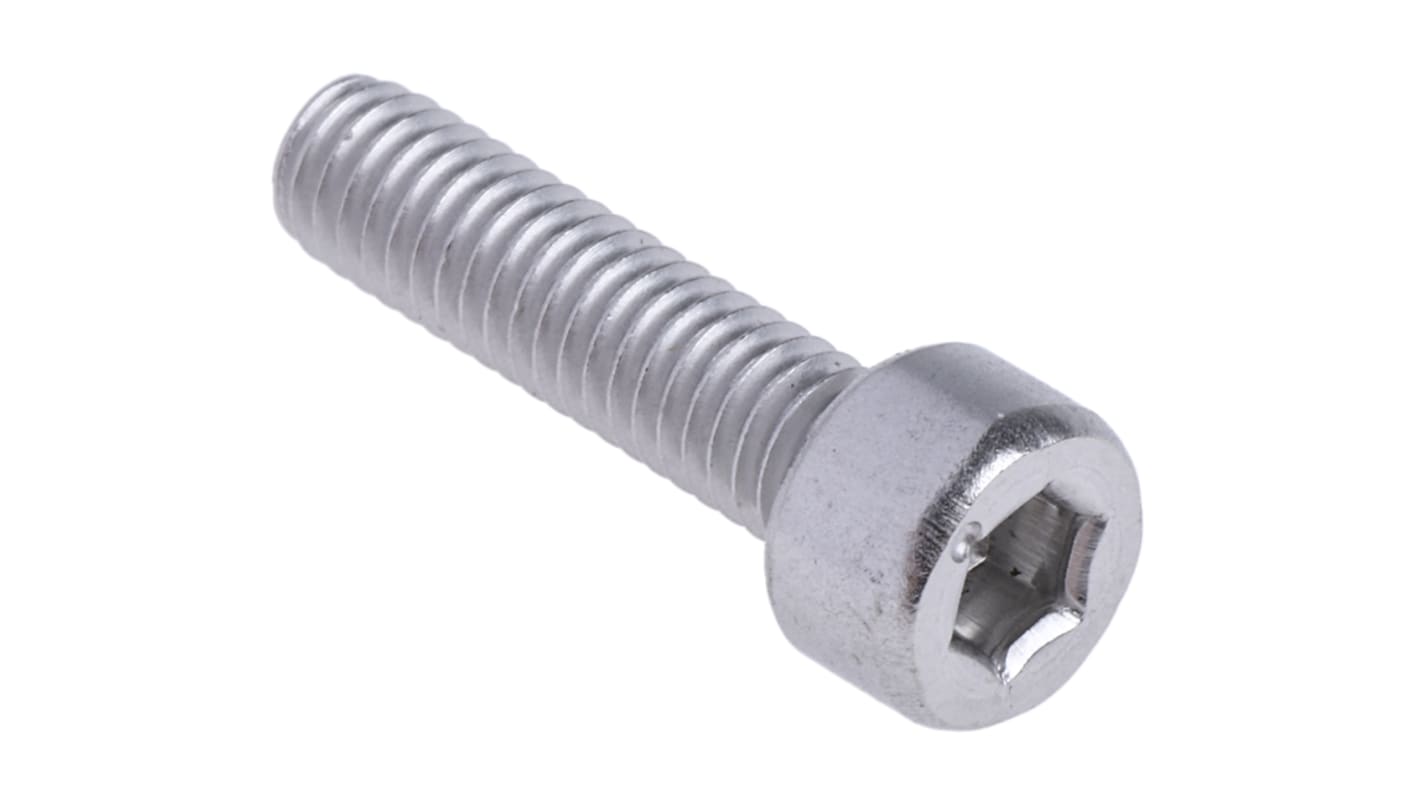 RS PRO M4内六角螺丝, 公制, 16mm长, A4 316不锈钢制, DIN 912标准