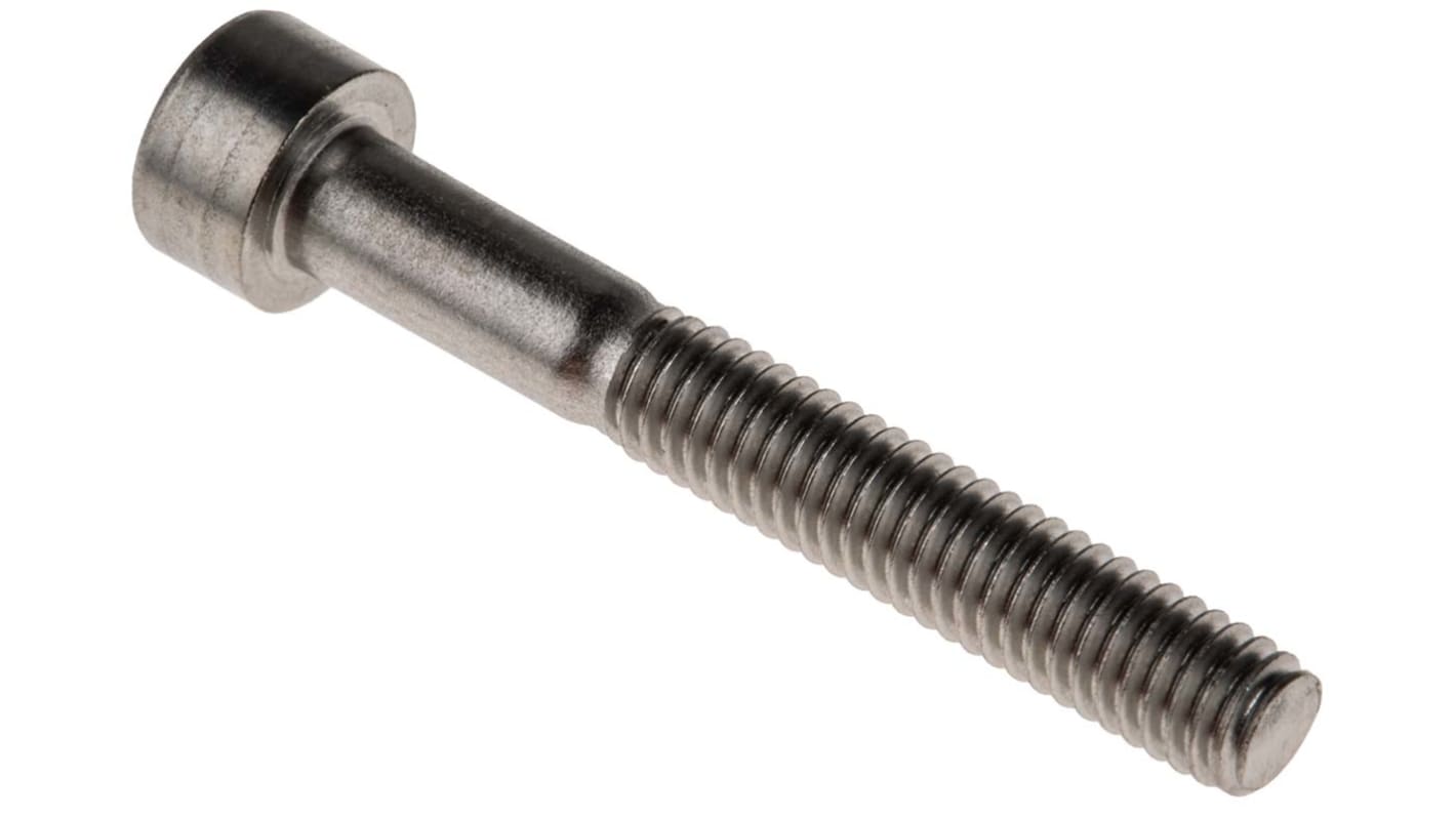 Śruba imbusowa M4 długość 30mm Nakrętka, gniazdo sześciokątne Stal nierdzewna RS PRO