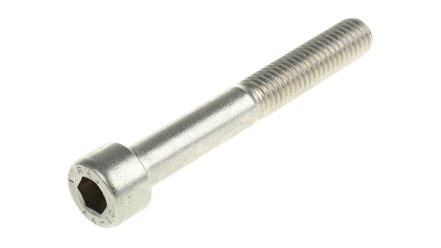 Śruba imbusowa M8 długość 60mm Nakrętka, gniazdo sześciokątne Stal nierdzewna RS PRO