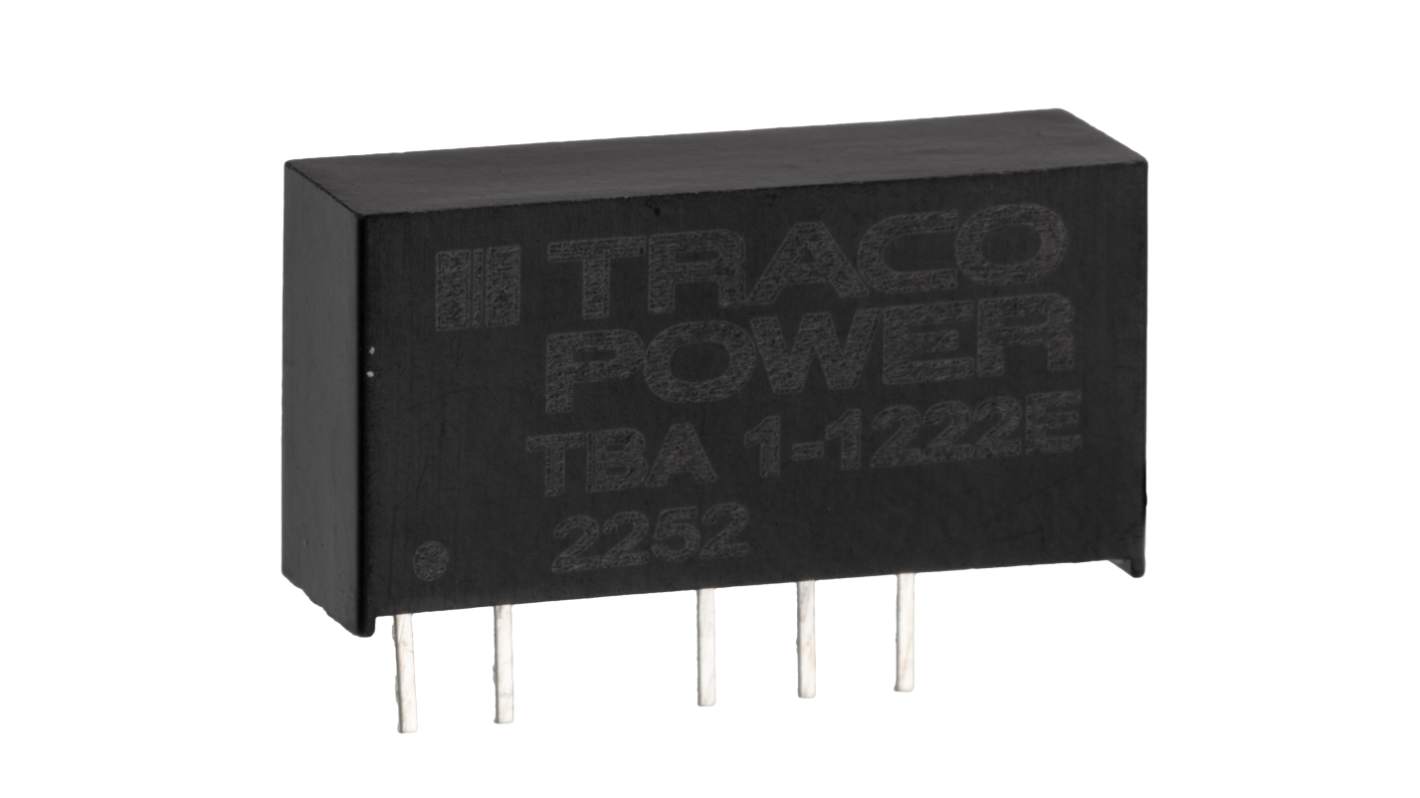 Przetwornica DC-DC, 1W, Uwe 10,8→ 13,2 V DC, Uwy ±12V dc, Iwy ±41mA Nie, TRACOPOWER Nie