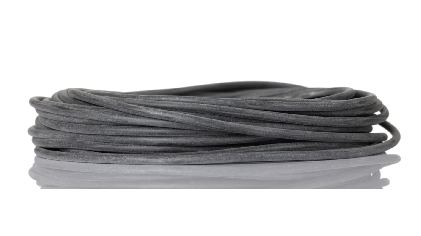 RS PRO Silicone Black Cable Sleeve, 2mm Diameter, 10m Length