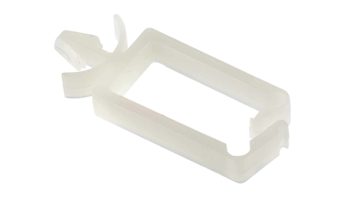 HellermannTyton Natural Nylon Cable Clip, 20mm Max. Bundle