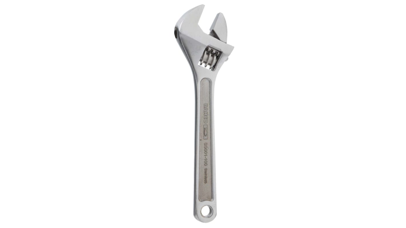 Bahco Adjustable Spanner, 100 mm Overall, 13mm Jaw Capacity, Metal Handle