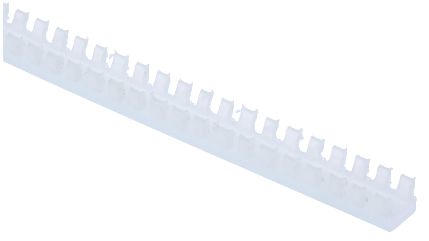 HellermannTyton Flexiform Natural PA 6 Grommet Strip 251-21309 G51NC-PA6-NA