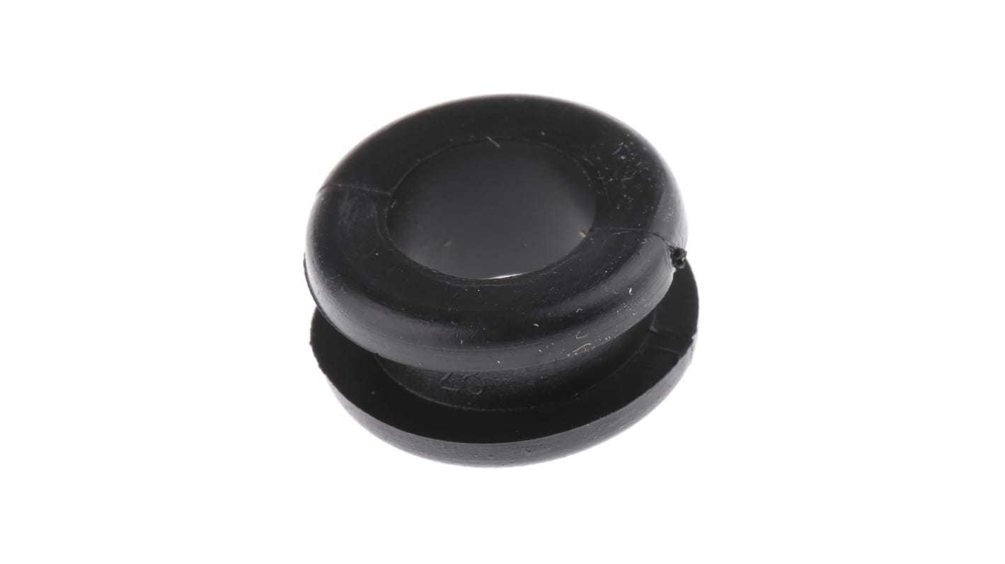 HellermannTyton HV Black PVC 13.5mm Cable Grommet for Maximum of 10mm Cable Dia. 633-02050 HV1205-PVC-FR-BK
