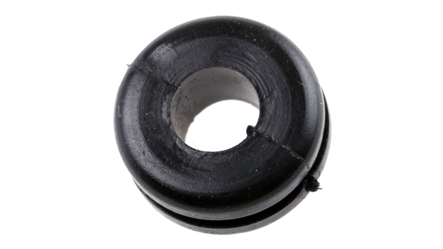 HellermannTyton HV Kabeltülle bis Ø 6mm Loch ø 10mm PVC Schwarz