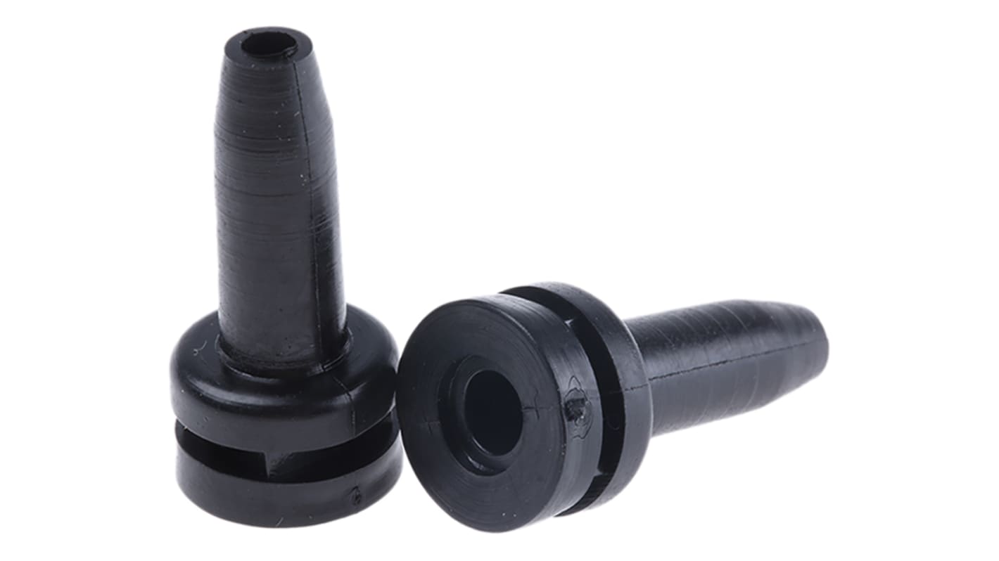 HellermannTyton HV Black PVC 9mm Cable Grommet for Maximum of 3mm Cable Dia. 632-01030 HV2103-PVC-FR-BK