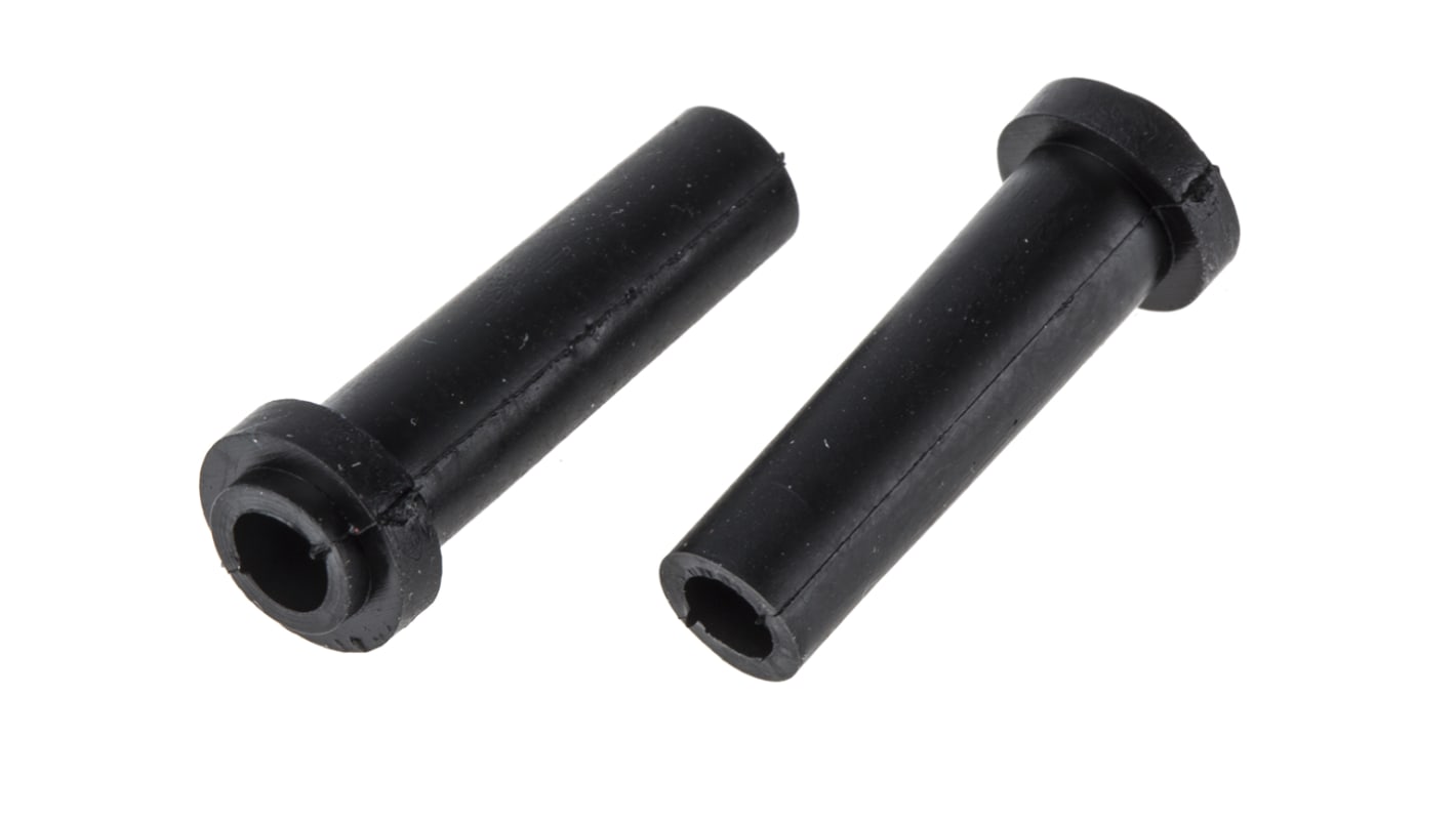 HellermannTyton HV Black PVC 6mm Cable Grommet for Maximum of 3.5mm Cable Dia. 632-02130 HV2213-PVC-FR-BK