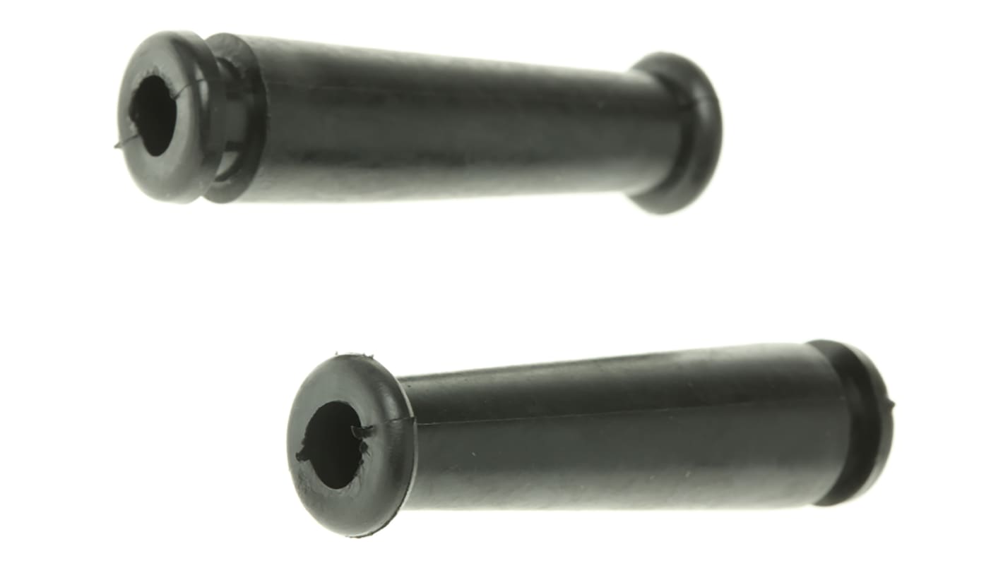 HellermannTyton HV Black PVC 8mm Cable Grommet for Maximum of 5.5mm Cable Dia. 632-02280 HV2228-PVC-FR-BK
