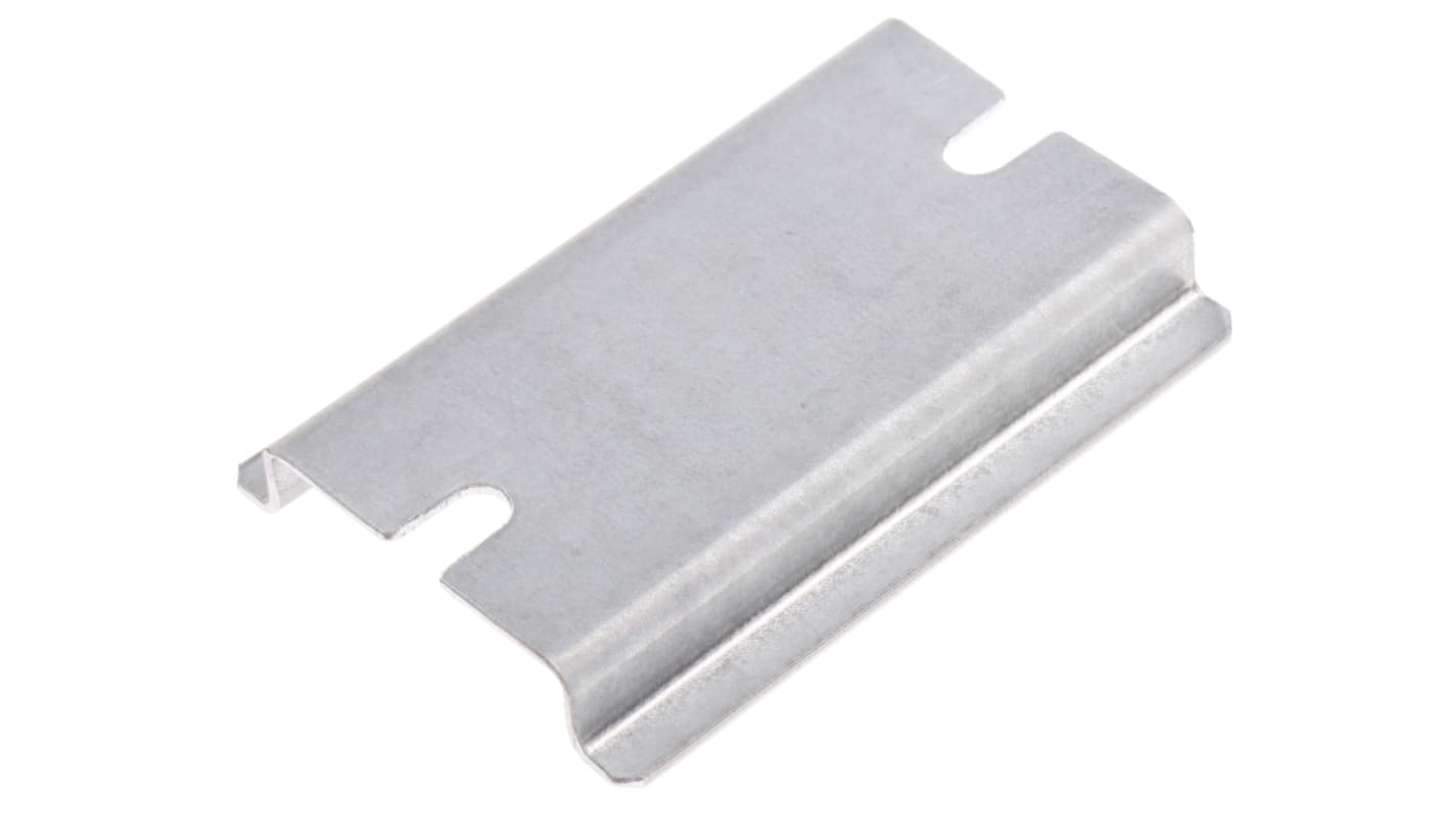 Fibox Steel Unperforated DIN Rail, Top Hat Compatible, 50mm x 35mm x 7.5mm