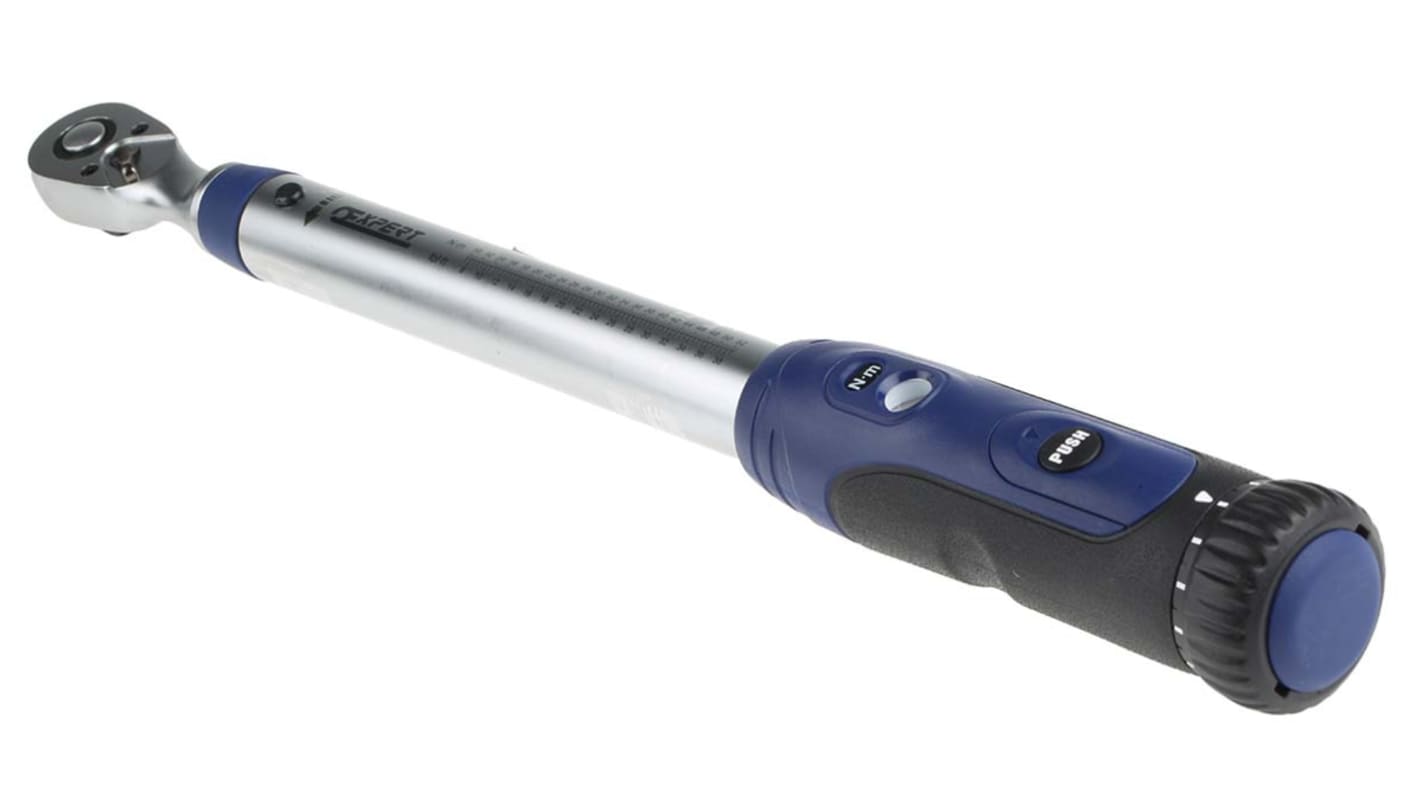 Expert by Facom Click Torque Wrench, 10 → 50Nm, 3/8 in Drive, Square Drive