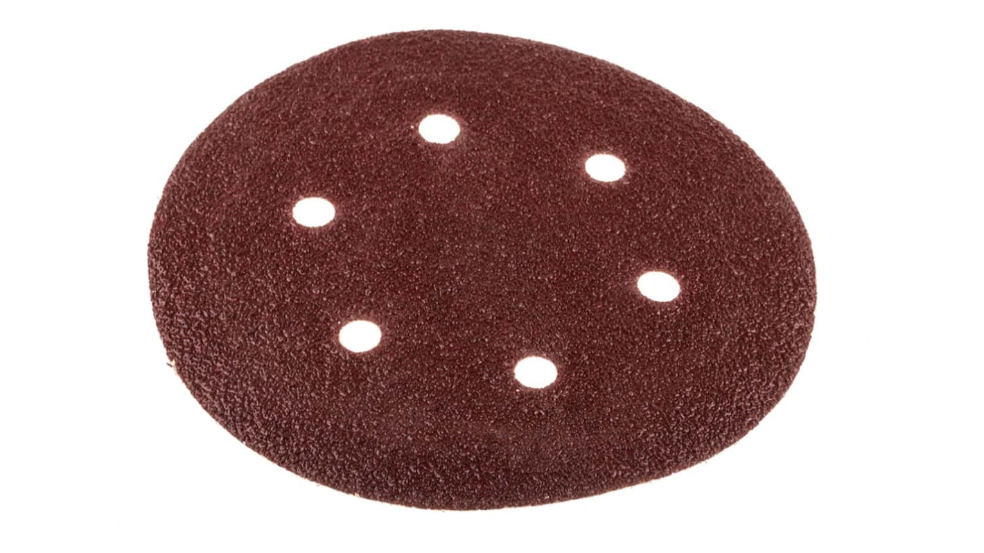 RS PRO Aluminium Oxide Sanding Disc, 150mm, P40 Grit, 25 in pack