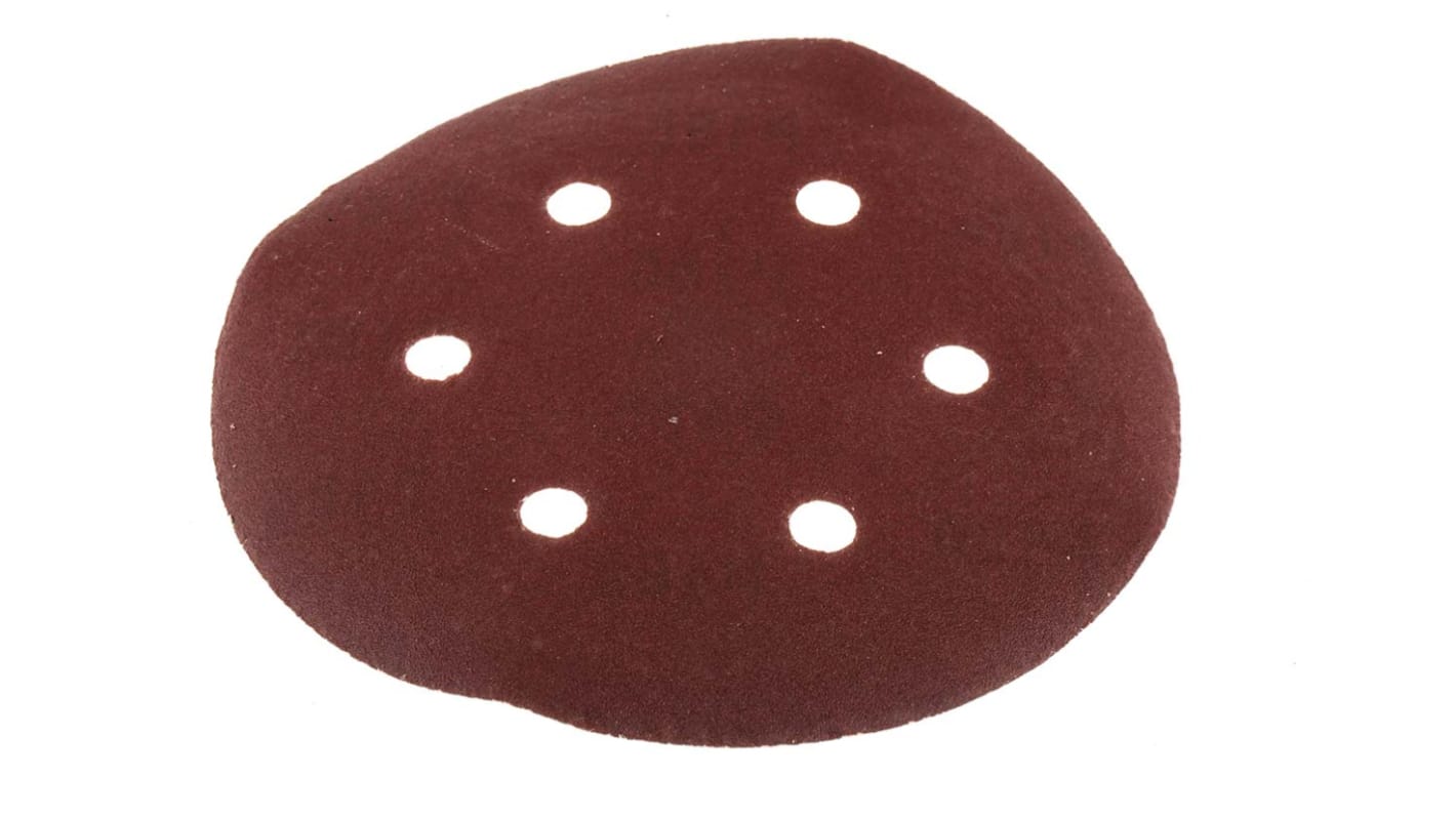 RS PRO Aluminium Oxide Sanding Disc, 150mm, P180 Grit, 25 in pack