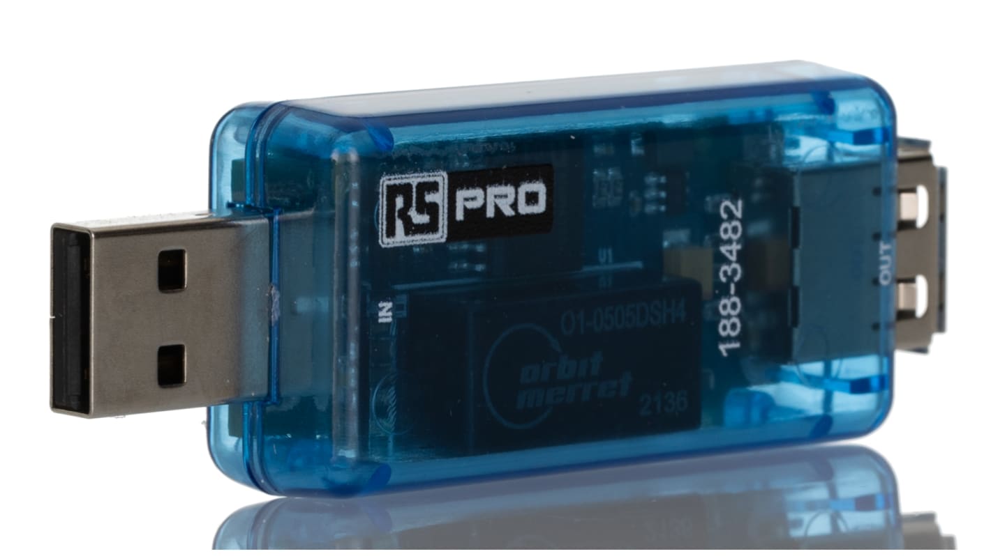 RS PRO Straight, Cable Mount, Female to Male Type A to A 2.0 USB Connector