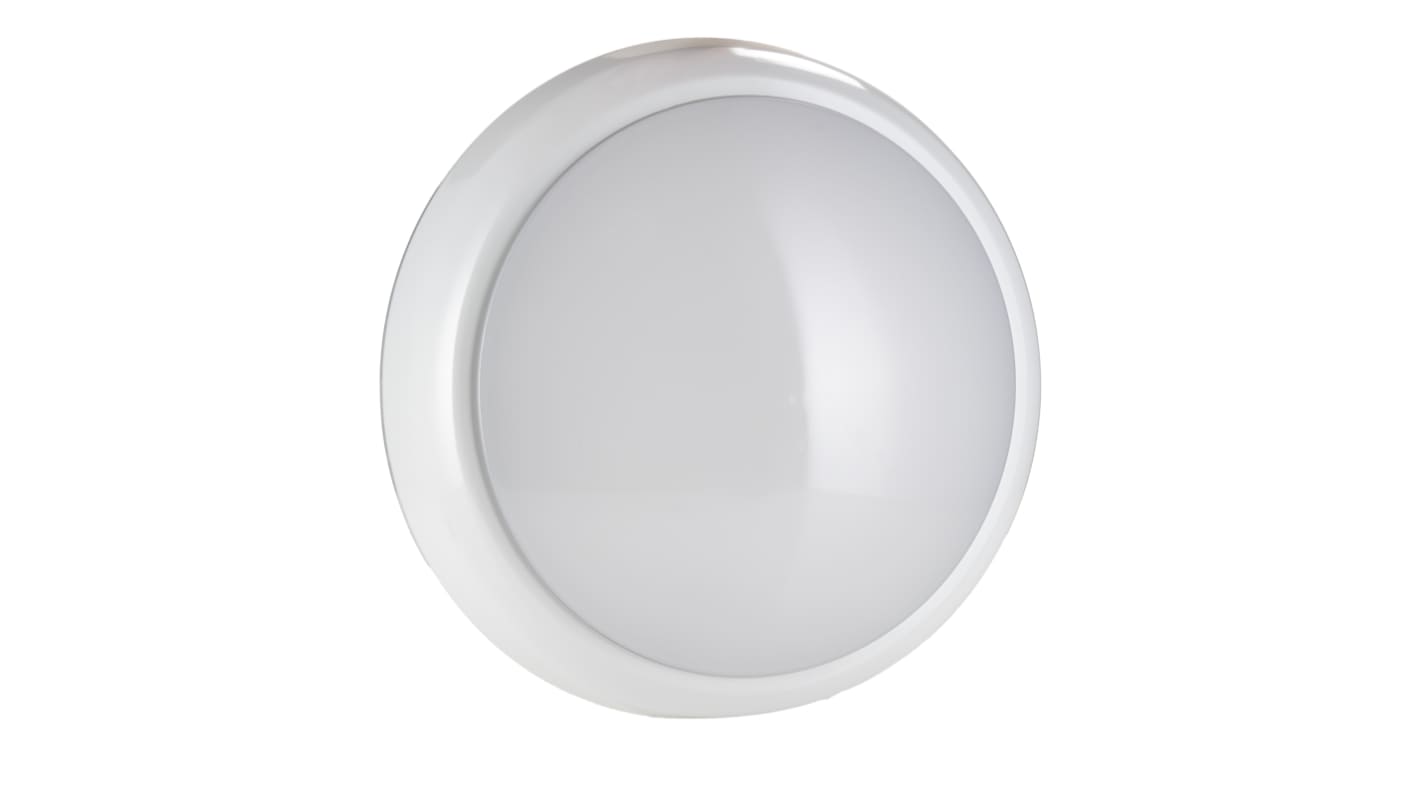 RS PRO Round LED Bulkhead Light, 18 W, 220 → 240 V ac, IP54
