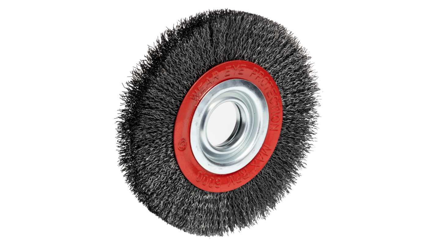 Cepillo abrasivo tipo Biselado RS PRO, Ø 150mm, con alambres de Acero