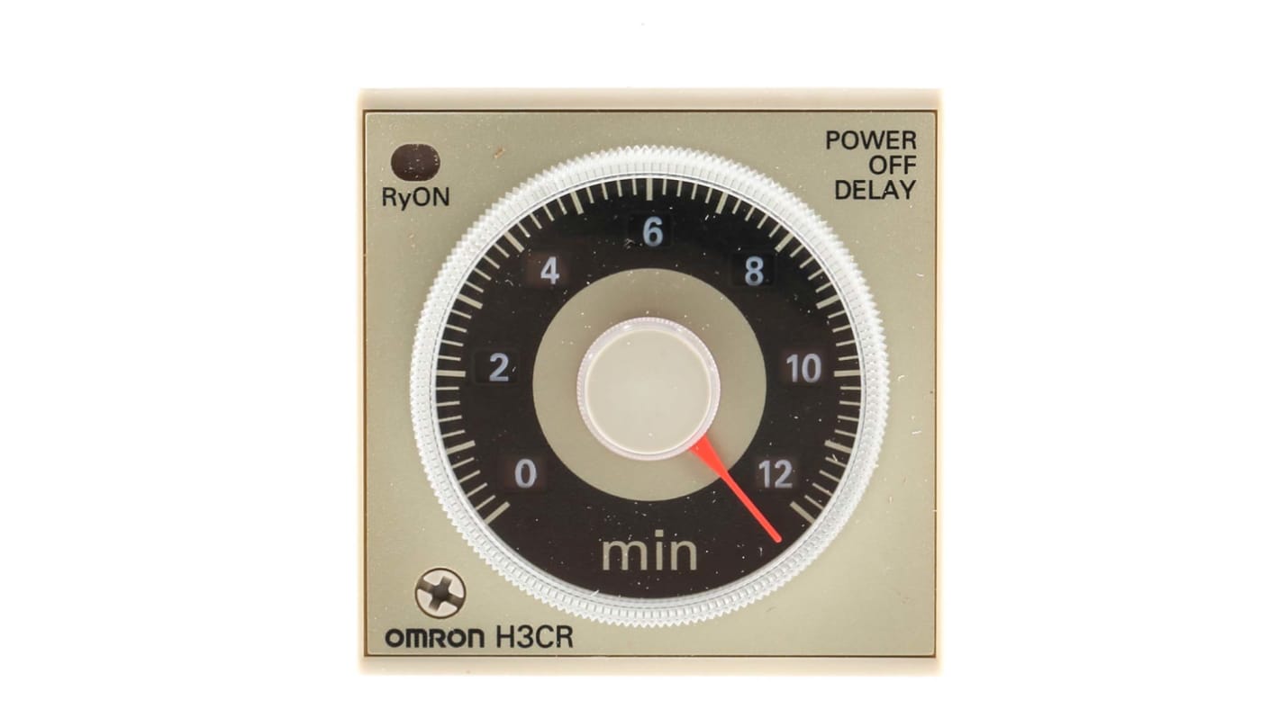Omron 断电延时时间继电器, 24V 交流/直流电源, 0.05 → 12min范围, 2触点