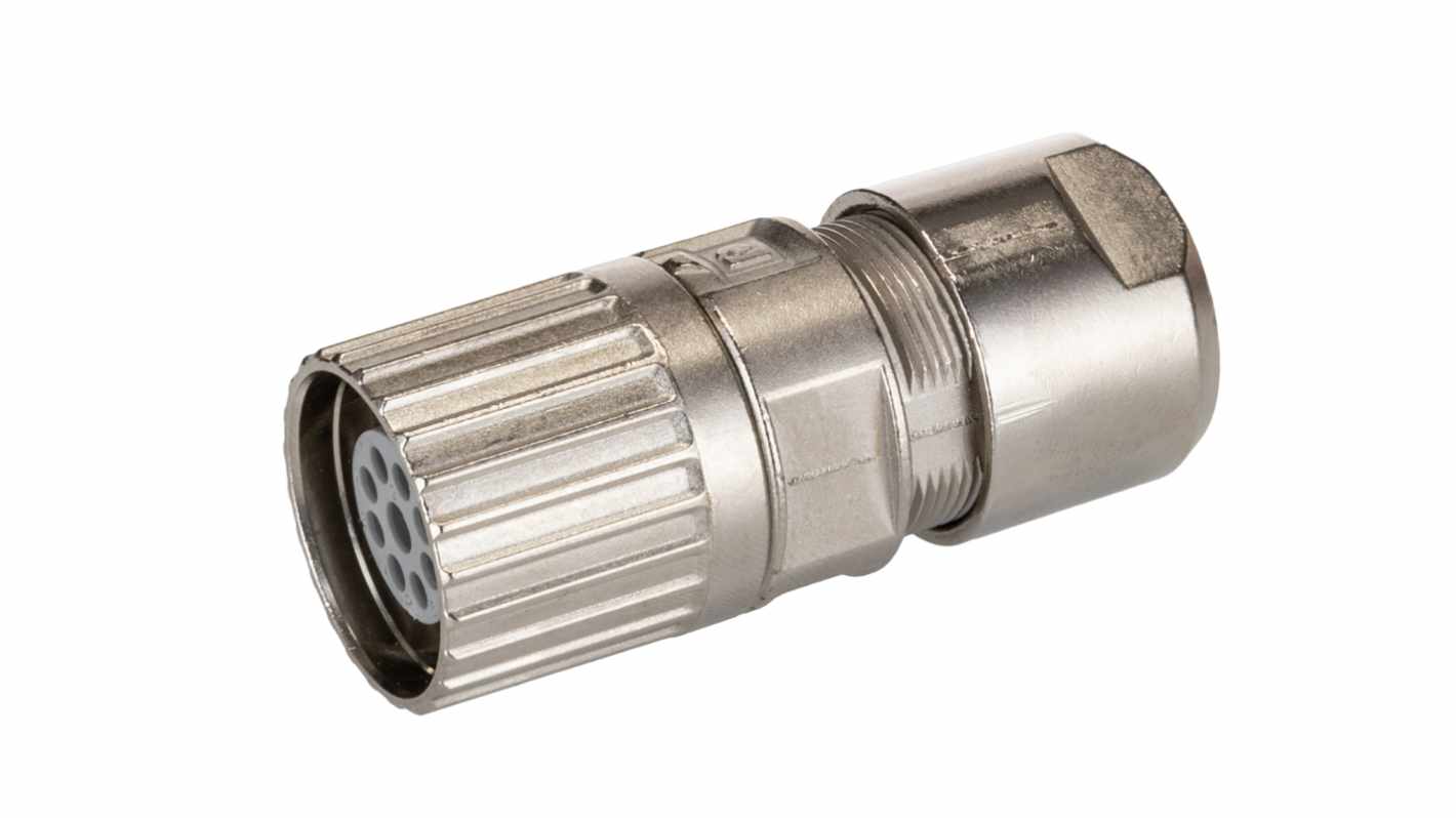 Phoenix Contact M23-09P1N8A80DU M23 Rundsteckverbinder Stecker 9-polig / 20.0A Kabelmontage, Crimpanschluss IP66, IP68,