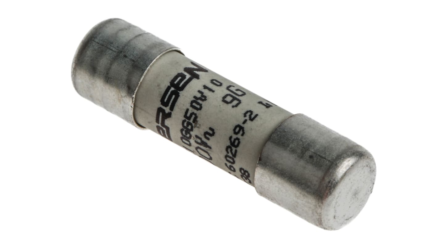 Mersen 10A Ceramic Cartridge Fuse, 10 x 38mm