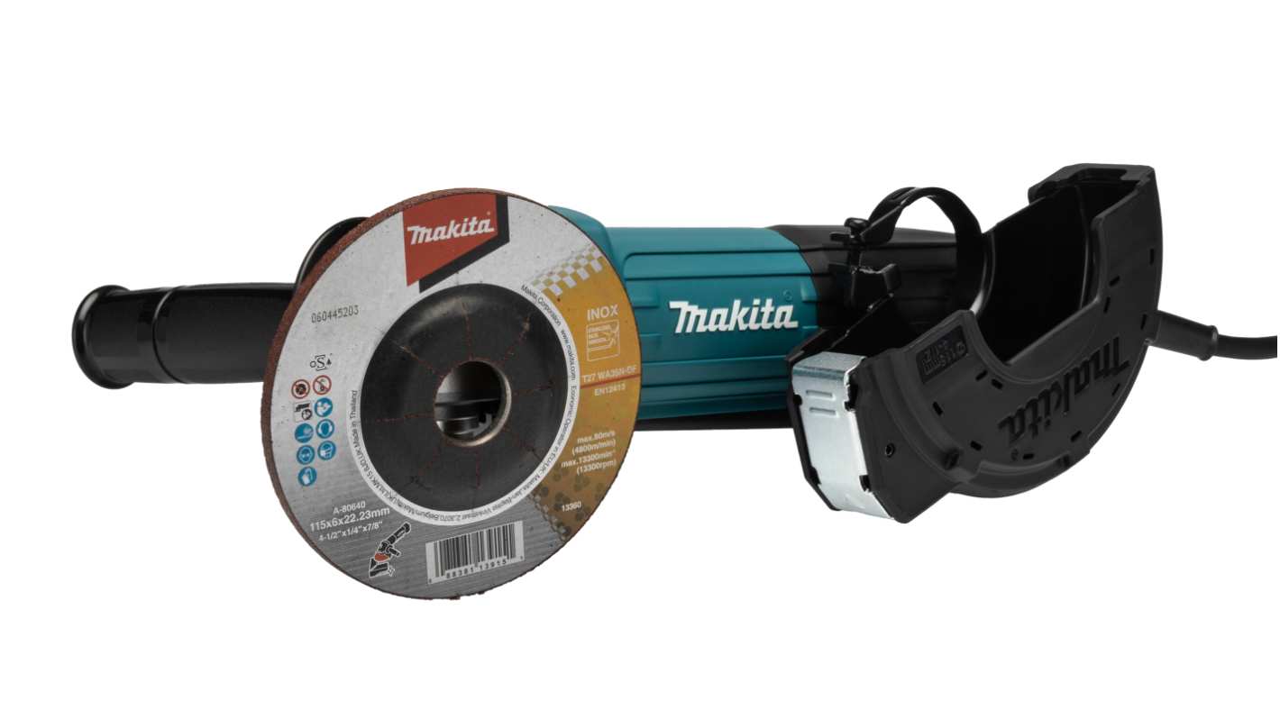 Makita GA4534 115mm Corded Angle Grinder, BS 4343 Plug