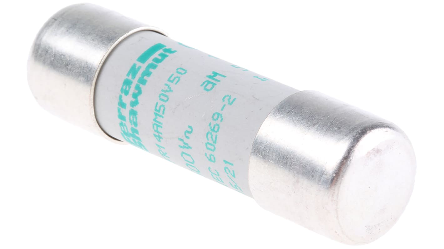 Mersen 50A Ceramic Cartridge Fuse, 14 x 51mm