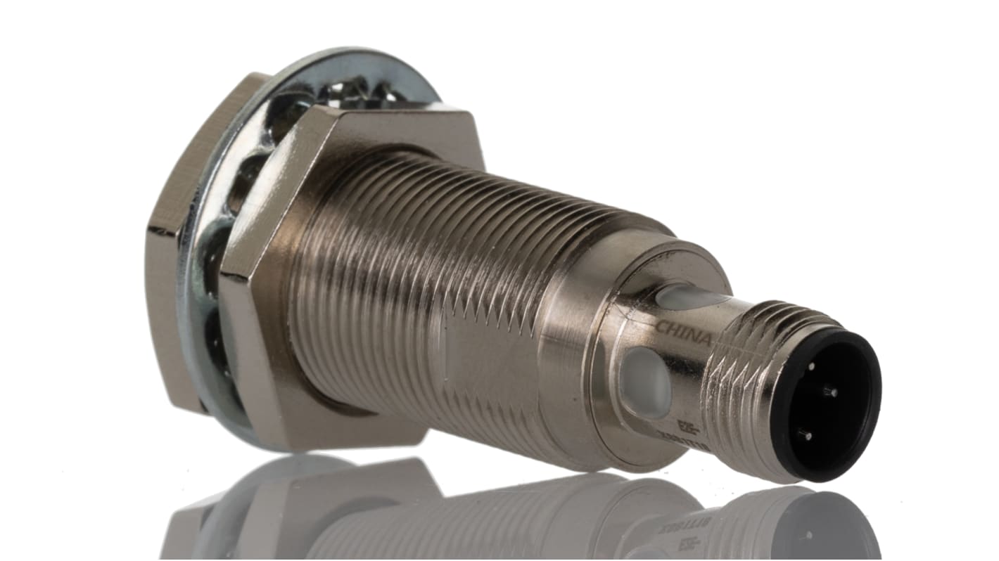 Rs-Online Sensore di prossimità Cilindro filettato Omron M18 rilevamento 8 mm 10→ 30 V CC