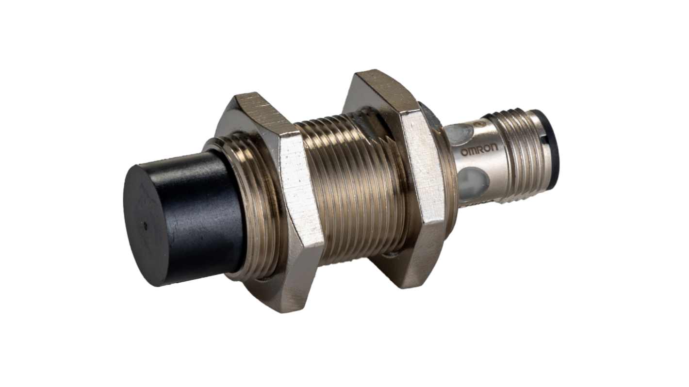 Sensor de proximidad Omron, M18, alcance 16 mm, interfaz IO-Link, 10→ 30 V CC, IP67, IP67G, IP69K, 400Hz