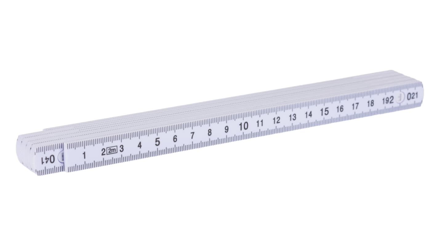 RS PRO 2m Plastic Metric Folding Ruler