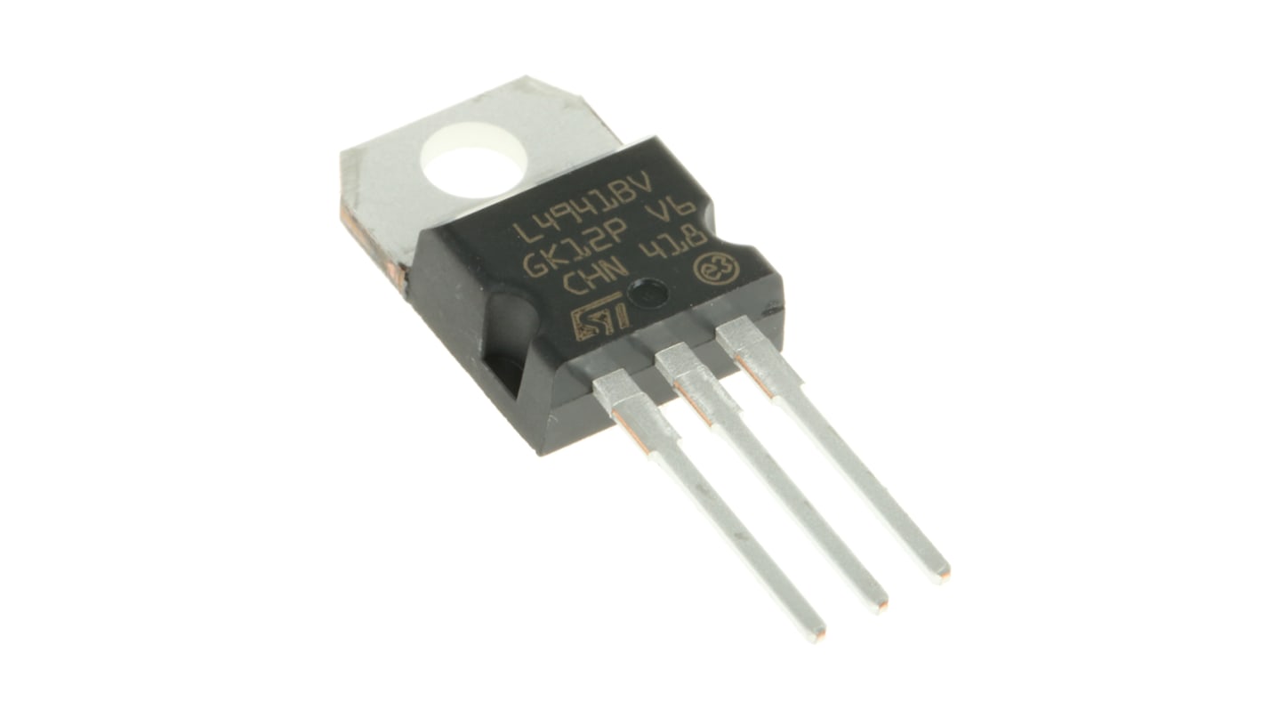 STMicroelectronics L4941BV, 1 Low Dropout Voltage, Voltage Regulator 1A, 5 V 3-Pin, TO-220