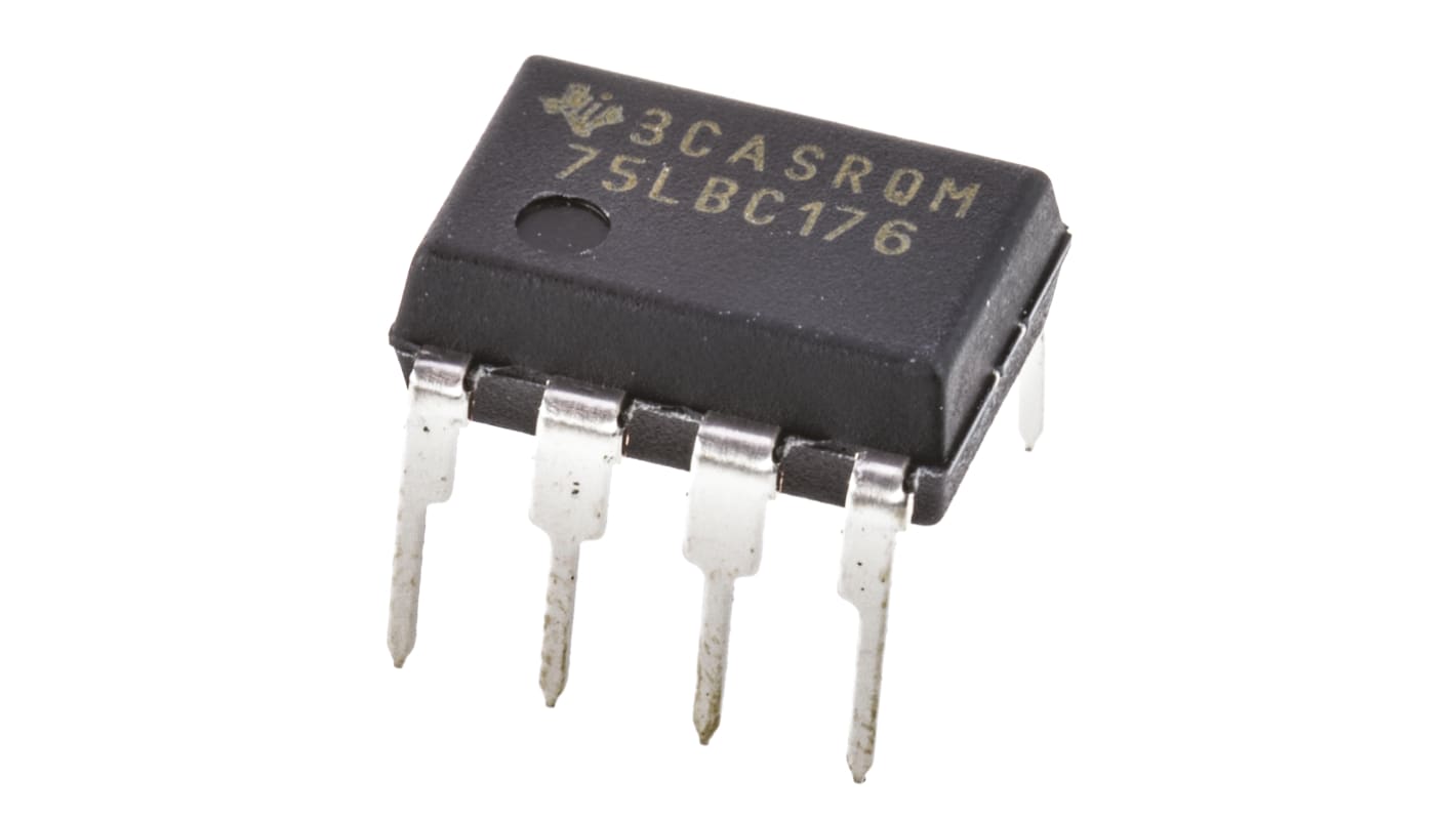 Texas Instruments 线路收发器 IC, 1个发送器, 8针, 通孔安装, PDIP封装